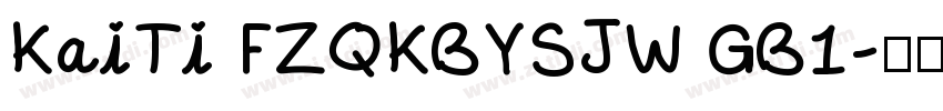 KaiTi FZQKBYSJW GB1字体转换